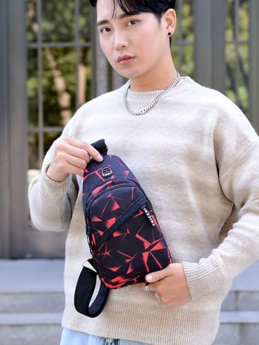 Shoulder Backpack Messenger Bag Adjustable Portable Men's Outdoor Hiking Sports Chest Bag