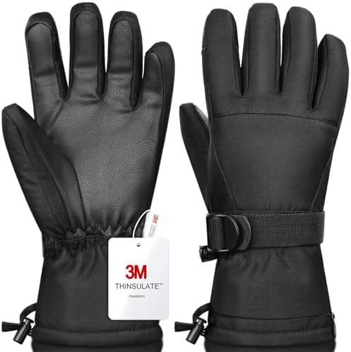 Ski Gloves Winter Waterproof & Warm Snow Gloves for Parent Child Kids 3M Thinsulate -Skiing Cycling Motorcycle Running