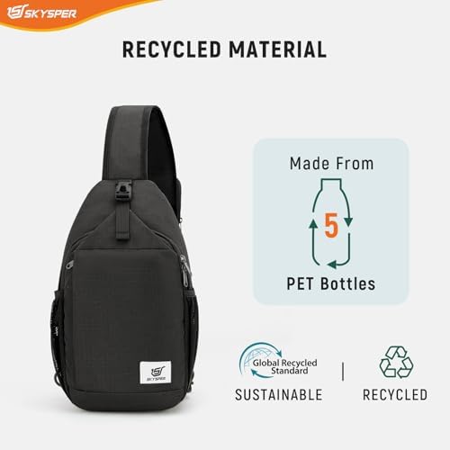 SKYSPER 单肩包 RFID 斜挎包 再生斜挎包 旅行背包