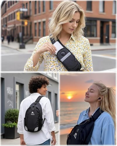 Sling Bag For Men Crossbody Hiking Daypack/Chest Bag/Shoulder Bag Small Backpack For Travel