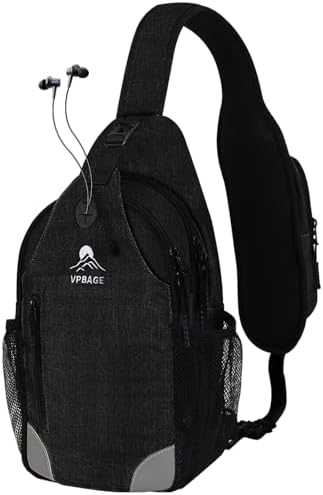 Sling Bag for Men Crossbody Hiking Daypack/Chest Bag/Shoulder Bag Small Backpack for Travel