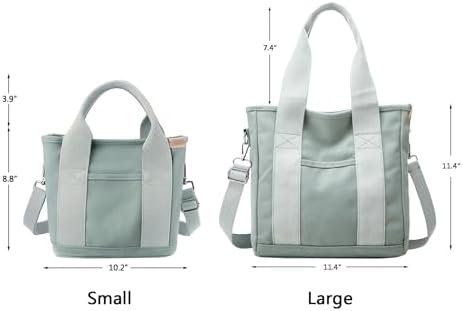 Small Tote Bag With Zipper Tote Bag For Women Canvas Crossbody Bag Shoulder Bag Satchel Hobo Bag Messenger Bag 2025