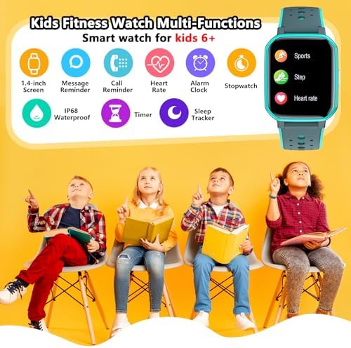 Smart Watch For Kids Teens No Phone Needed Fitness Tracker Boy Girls Watch With 19 Sport Modes Pedometer Sleep Monitor Kids Watch Birthday Gifts Toy Gift For Girls Boys 6-16 (Green)
