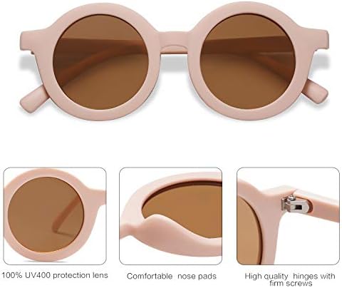 SOJOS Cute Round Polarized Sunglasses For Kids Girls Boys UV400 Protection De Sol Gafas Beach Holiday