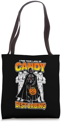 Star Wars Halloween I Find Your Lack Of Candy Disturbing Tote Bag