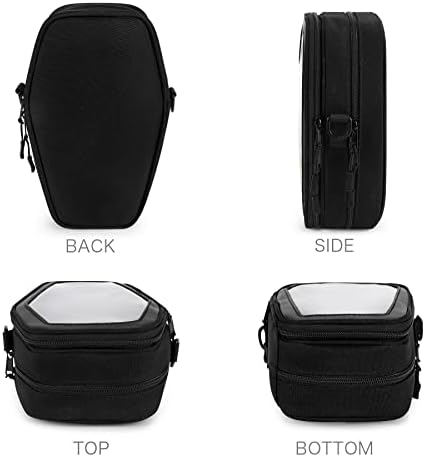 STEAMEDBUN Ita Coffin Purse With Insert Gothic Crossbody Bag For Halloween