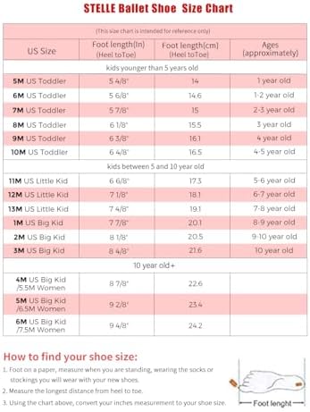 Stelle Girls Ballet Shoes Boys Toddler Soft Leather Dance Slippers For Toddler/Little Kid/Big Kid