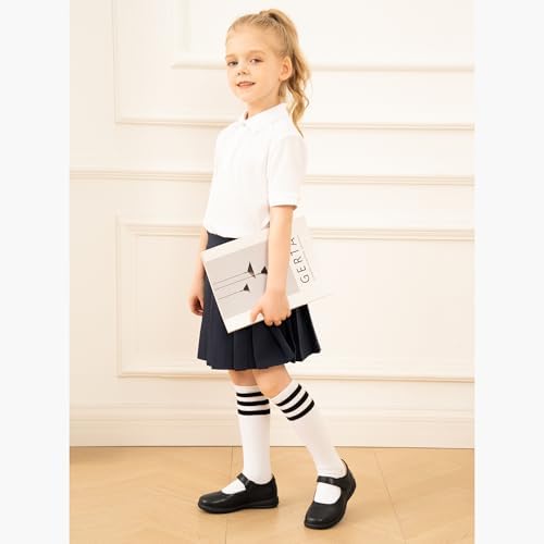 Stelle Girls School Shoes Mary Jane Flats Black Uniform Dress Shoes For Little/Big Kids