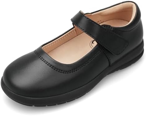 Stelle Girls School Shoes Mary Jane Flats Black Uniform Dress Shoes for Little/Big Kids