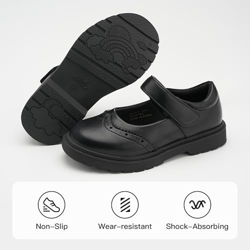 Stelle Girls School Uniform Shoes Mary Janes Flats Dress Shoes Chunky Loafers Oxfords (Little/Big Kids)