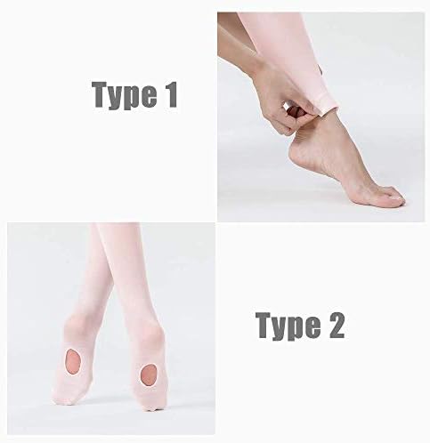 Stelle Girls Women Ballet Dance Convertible Tights Ultra Soft Pro Transition Tights