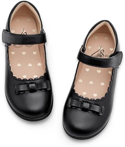 Stelle School Shoes For Girls Uniform Mary Jane Dress Shoes Flats Church Music Recitals(Little/Big Kids)