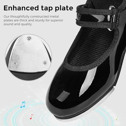 Stelle Tap Shoes For Girls Toddler Boys PU Leather Dance Shoes(Toddler/Little Kid/Big Kid)