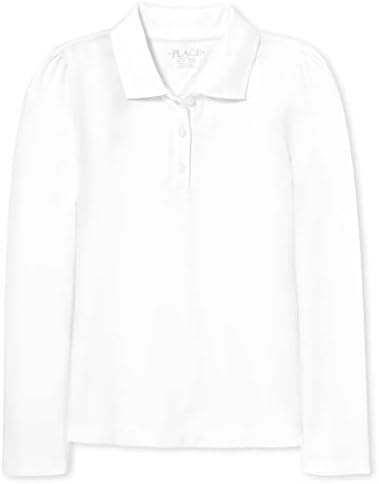 The Children's Place Girls' Long Sleeve Pique Polo