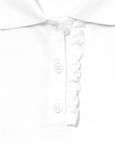 The Children's Place Girls' Short Sleeve Ruffle Pique Polo