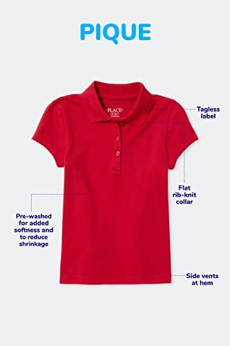 The Children's Place Girls' Uniform Pique Polo
