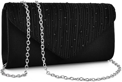 TINDTOP Evening Clutch Purses for Women Handbags for Formal Wedding Party Cocktail Prom Crossbody Shoulder Envelope Bag