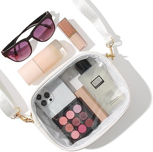 TOBVZOO Clear Bag Stadium Approved Crossbody Transparent Bag For Concerts Sports Events Purses For Men & Women