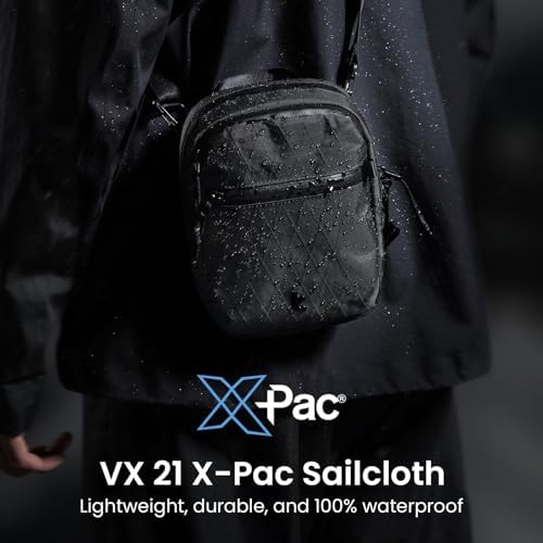 Tomtoc Aviator-T37 X-Pac Travel Crossbody RFID Blocking Bag Holds 4-6 Passports With Anti-theft Lockable Zippers Multiple Pockets For Cards & Documents – Organizer For Daily Use