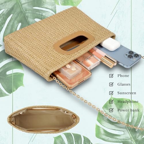 Top Handle Clutch Handbags For Women Evening Handbag Shoulder Crossbody Purse With Gold Chain