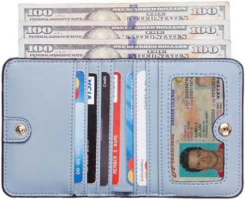 Toughergun Wallet Women Rfid Blocking Small Compact Bifold Luxury Leather Pocket Wallet Ladies Mini Purse With ID Window