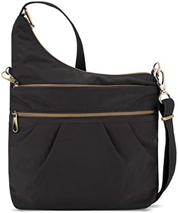Travelon Anti-Theft Signature 3 Compartment Crossbody Bag