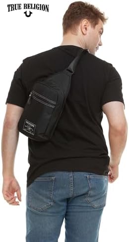 True Religion Crossbody Bag Men – Casual Shoulder Sling Bag For Men Small Travel Men’s Crossbody