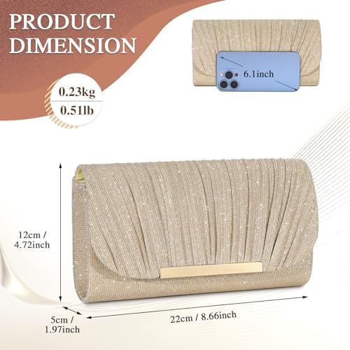 UBAYMAX Evening Bag Clutch Purses For Women Lady Girl Handbags Crossbody Bag Wedding Bag For Prom Party Wedding Engagement