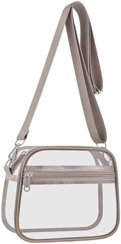 USPECLARE Clear Bag for Stadium Events Clear Purse for Women and Men for Sports Events Concerts Festivals