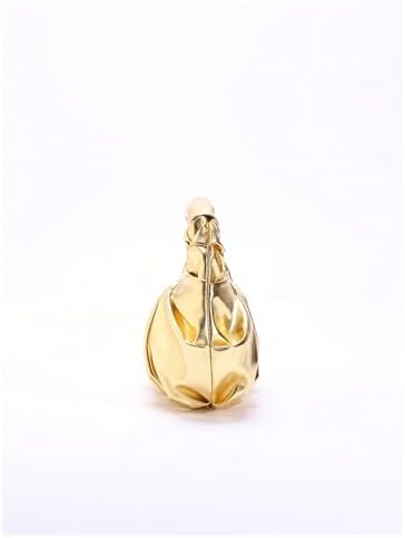 Verdusa Women's Metallic Ruched Bags PU Leather Evening Clutch Handbags