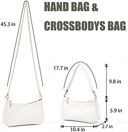 VODIU Clutch Tote Handbags With 2 Removable Straps And Zipper Closure Crossbody Bags Shoulder Purse Handbag For Women