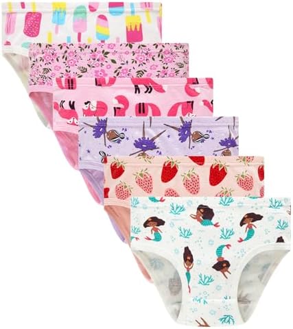 Winging Day Little Girls' Cotton Panties Baby Toddler Soft Underwear Multipack