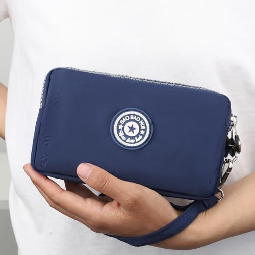 Women's Clutch Purse Large Capacity Nylon Ladies' Clutch Handbag Wristlet Wallets For Women Waterproof Nylon