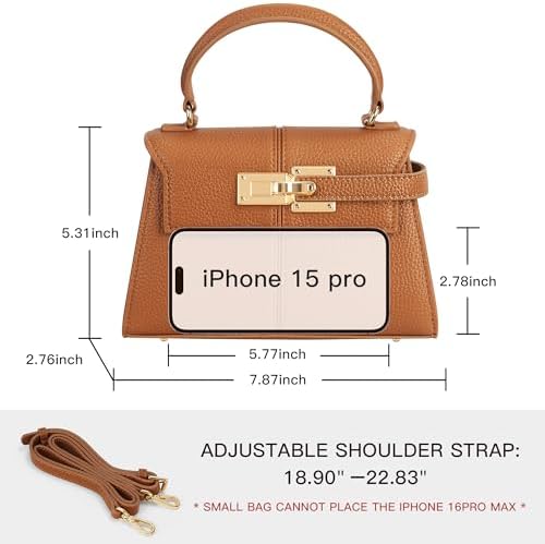 Women's Top-handle Handbags– Vegan Leather Vintage Top Handle Design With Adjustable Strap Fashion Commuter Crossbody Bag