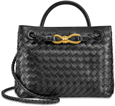 Woven Tote Bag for Women Leather Shoulder Handbag Designer Top Handle Purses