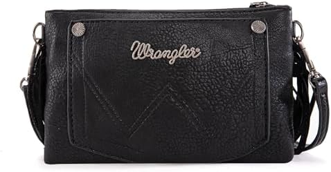 Wrangler Crossbody Small Purse For Women Wristlet Fringe Bag Western Purse