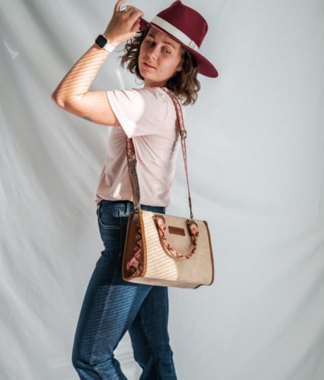 Wrangler Tote Bag For Women Aztec Western Retro Purse Top Handle Handbags