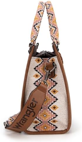 Wrangler Tote Bag For Women Aztec Western Retro Purse Top Handle Handbags
