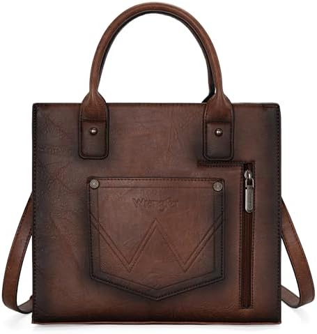 Wrangler Tote Bag For Women Western Cowhide Purse And Wallet Set