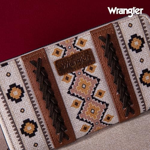 × Wrangler Wristlet Western Wallet Boho Aztec Credit Card Holder For Women