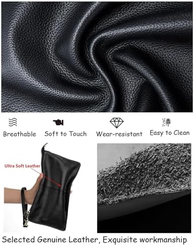 YALUXE Genuine Leather Wristlet Handbags Purses Cell Phone Pocket Clutch Wallet Crossbody Bags For Women