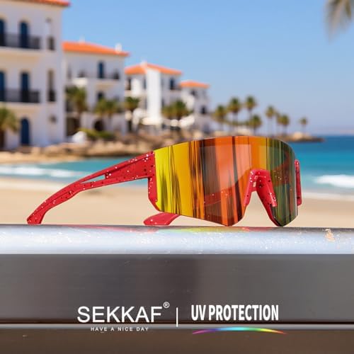 Youth Baseball Sunglasses For Boys Girls Age 6-12 Softball Cycling Sports Sunglasses For Kids Lightweight Frame