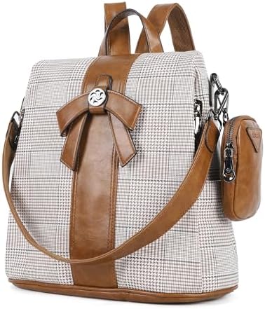 ZOCAI Backpack Purse for Women Fashion Backpack Purses PU Leather Daypacks Anti-Theft Shoulder Bag Satchel Purse