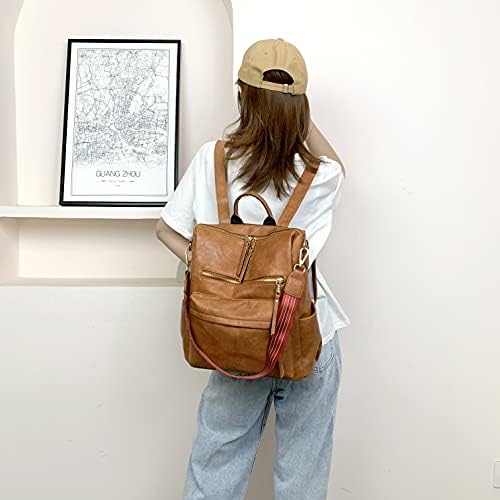 ZOCILOR Women's Fashion Backpack Purse Multipurpose Design Convertible Satchel Handbags Shoulder Bag Travel Bag