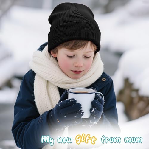 ZOORON Kids Beanie Boys Girls Beanies Children Winter Hats Children Knit Warm Caps Kids Soft Beanie Cap