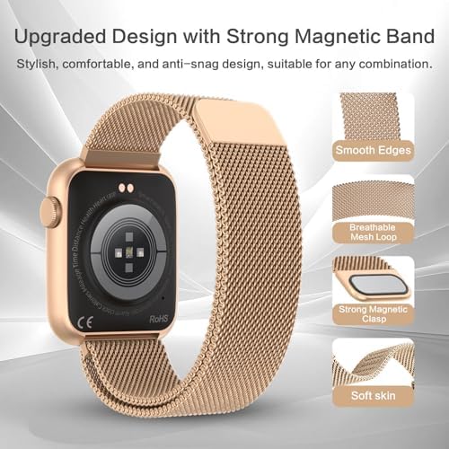 2025 Smart Watches For Women With Blood Pressure Monitor 1.9" AMOLED DA GPT AI Voice Smartwatch 24/7 Heart Rate Stress Sleep Monitor 123 Sports Modes IP68 Waterproof Fitness Tracker For Android IOS