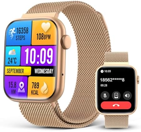 2025 Smart watches for Women with Blood Pressure Monitor 1.9" AMOLED DA GPT AI Voice Smartwatch 24/7 Heart Rate Stress Sleep Monitor 123 Sports Modes IP68 Waterproof Fitness Tracker for Android iOS