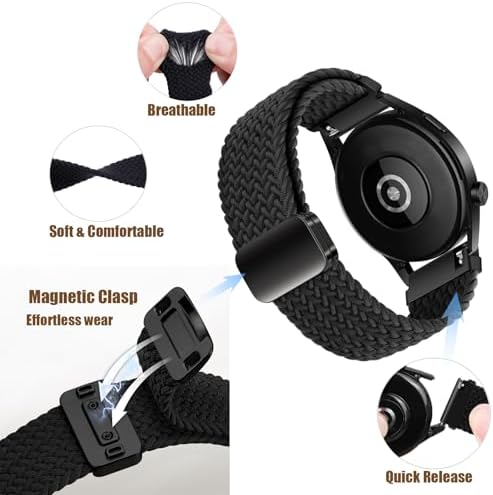 20mm Nylon Magnetic Bands Compatible With Gizmo 3 2 1/Gabb 3e 3 2 1/Sync UP/Cosmo Jr Track Watch