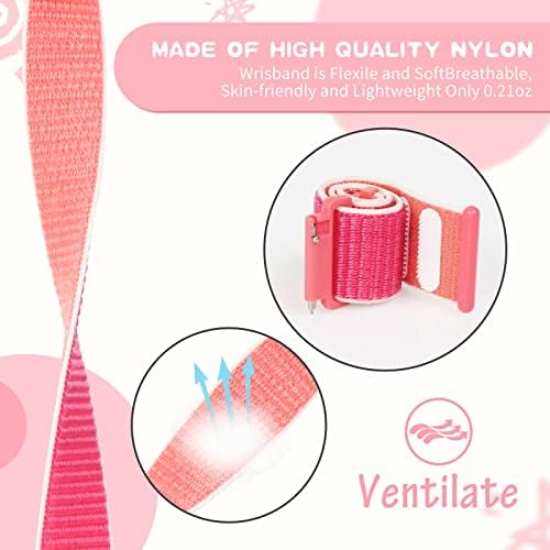 [3 Pack] Compatible With Gizmo Watch Band Replacement/Syncup Kids Watch Band/Gabb Watch Bands For Kids Nylon Bands For Gizmo Watch 3/2/1& Syncup Watch & Gabb Watch 2/1 (MariaGreen & Pomegranate & ThinRainbow)