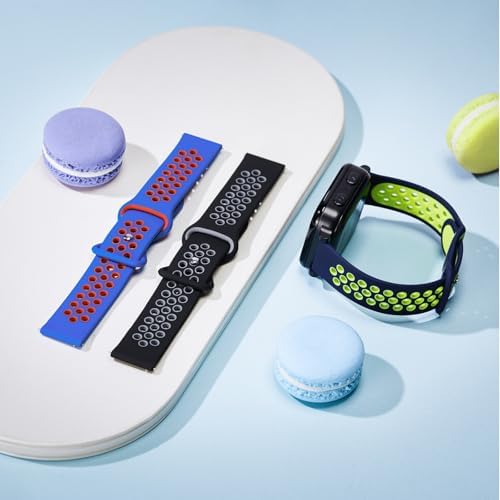 3 Pack Waterproof Silicone Gizmo Watch Band For Kids Compatible With Gizmo Watch 3 2 1/ Gabb Watch 3 2 1/ SyncUP/Cosmo JrTrack Watch Breathable Soft Sport Bands With Air Holes Design For Boys Girls